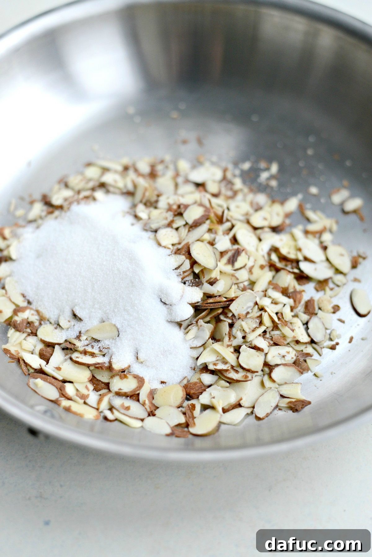 Golden Citrus Poppy Seed Salad 4 making candied almonds