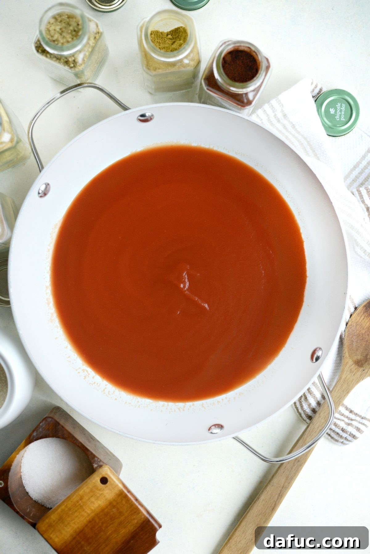 Fresh ingredients for 15-minute enchilada sauce