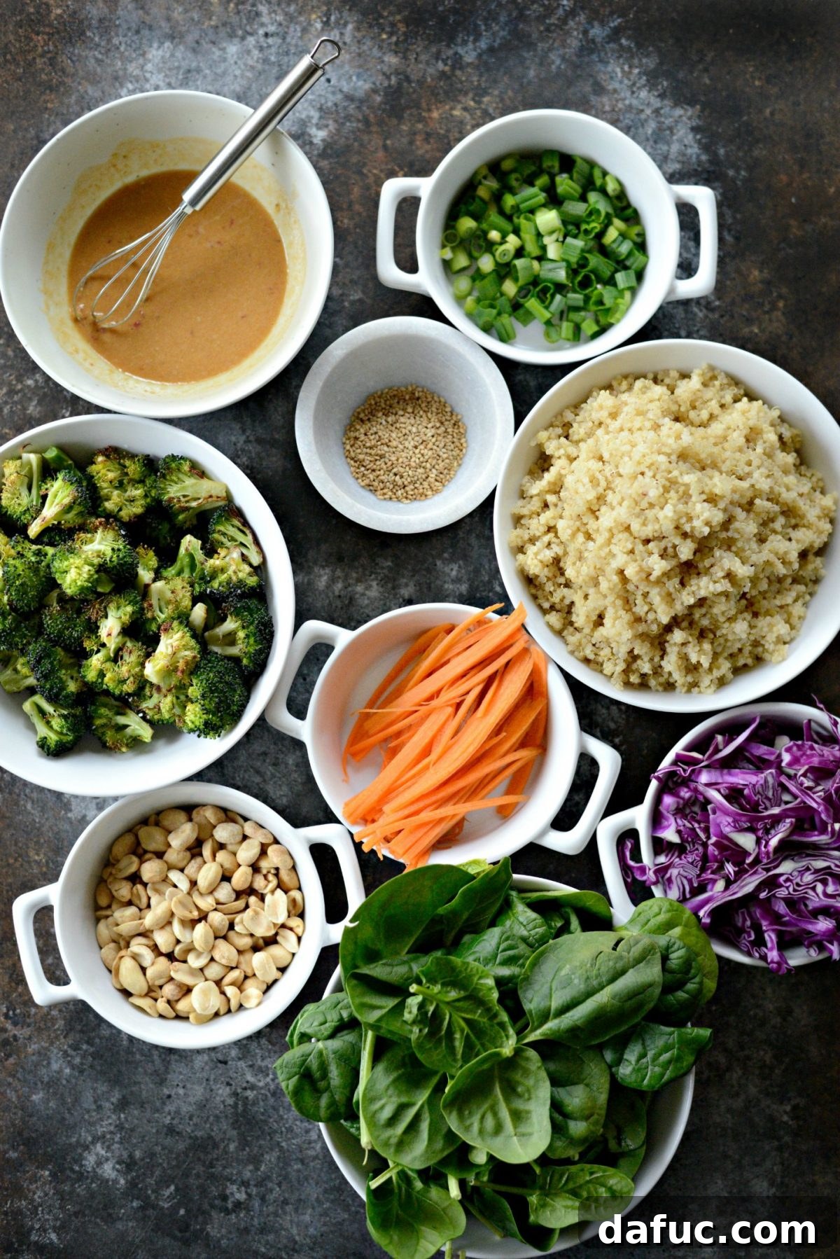 Preparing Ingredients for Asian Charred Broccoli Quinoa Bowl - Fresh and Vibrant