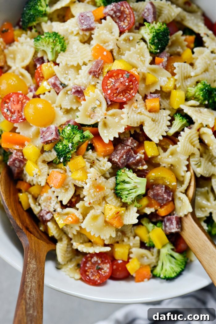 Mediterranean Bowtie Delight 14 Another view of Italian Bowtie Pasta Salad