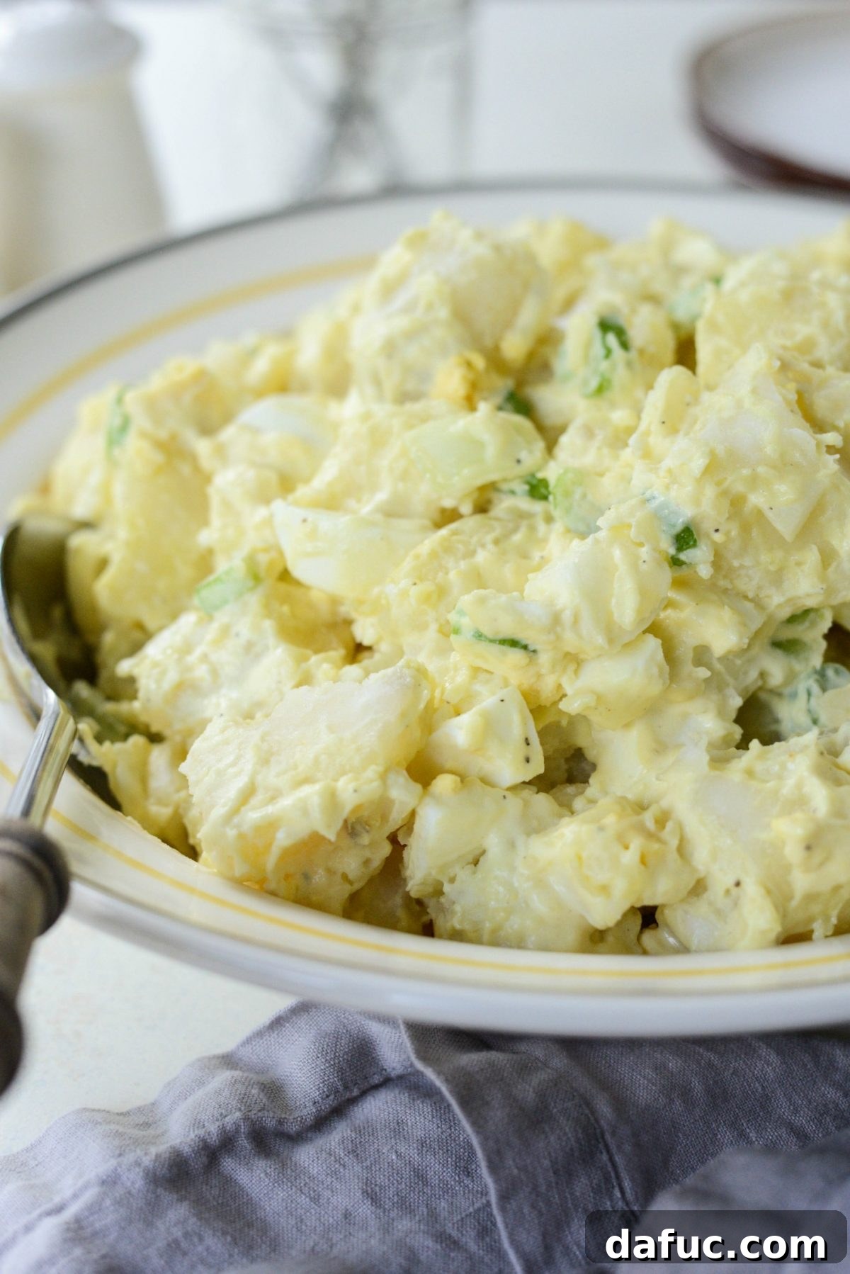 Aunt Penny's Classic Potato Salad recipe, a simple and beloved mustard-based potato salad.