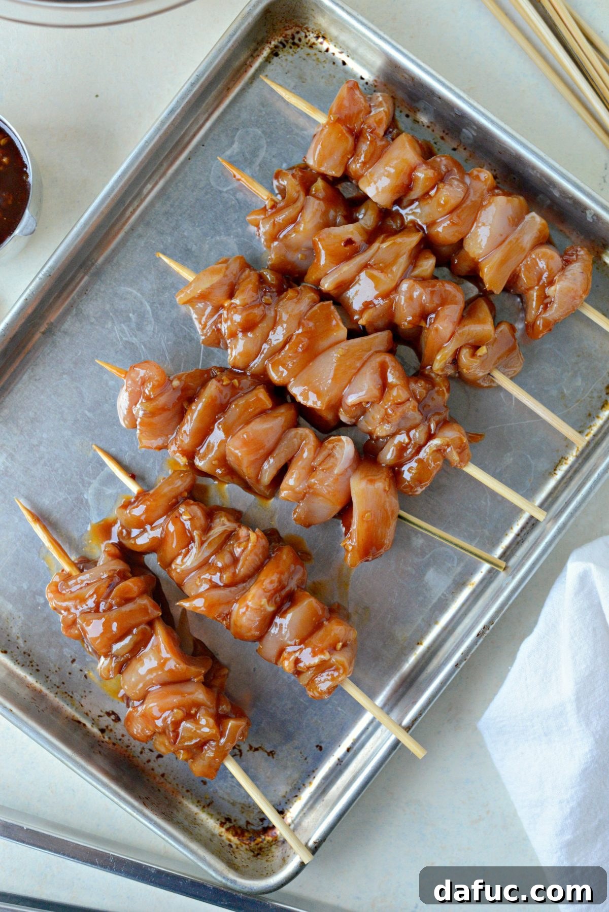 skewer chicken.