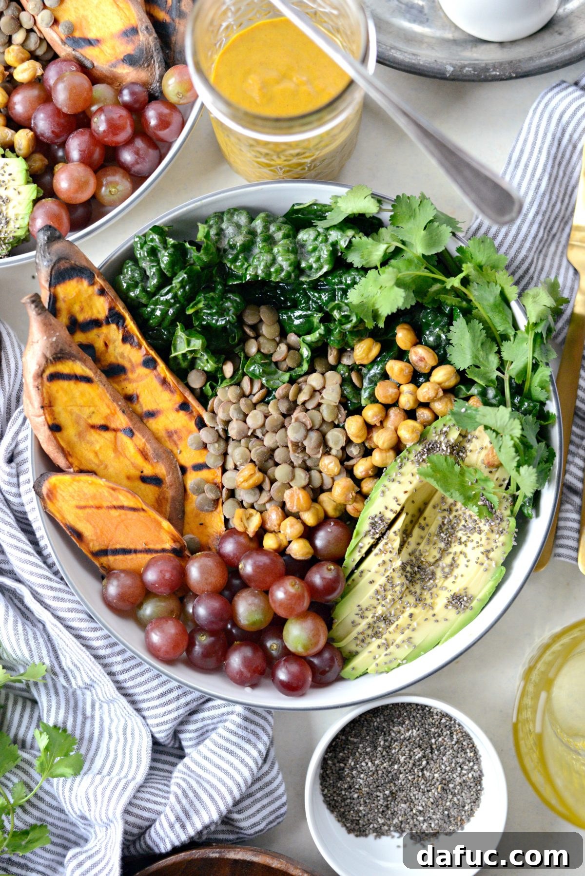 Zen Sweet Potato Bowl 14 Grilled Sweet Potato, Lentil and Kale Buddha Bowl
