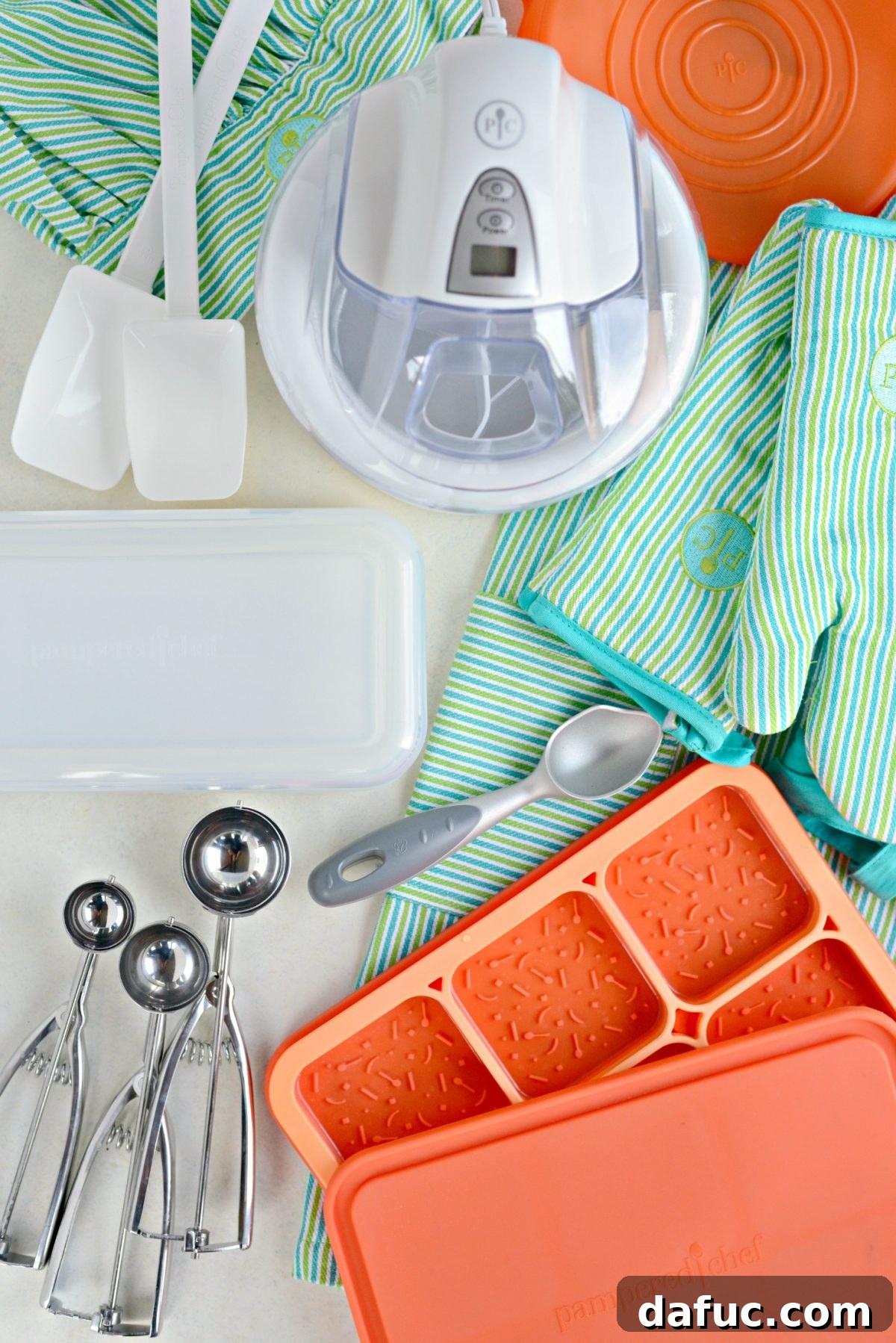 Pampered Chef tools ready for baking