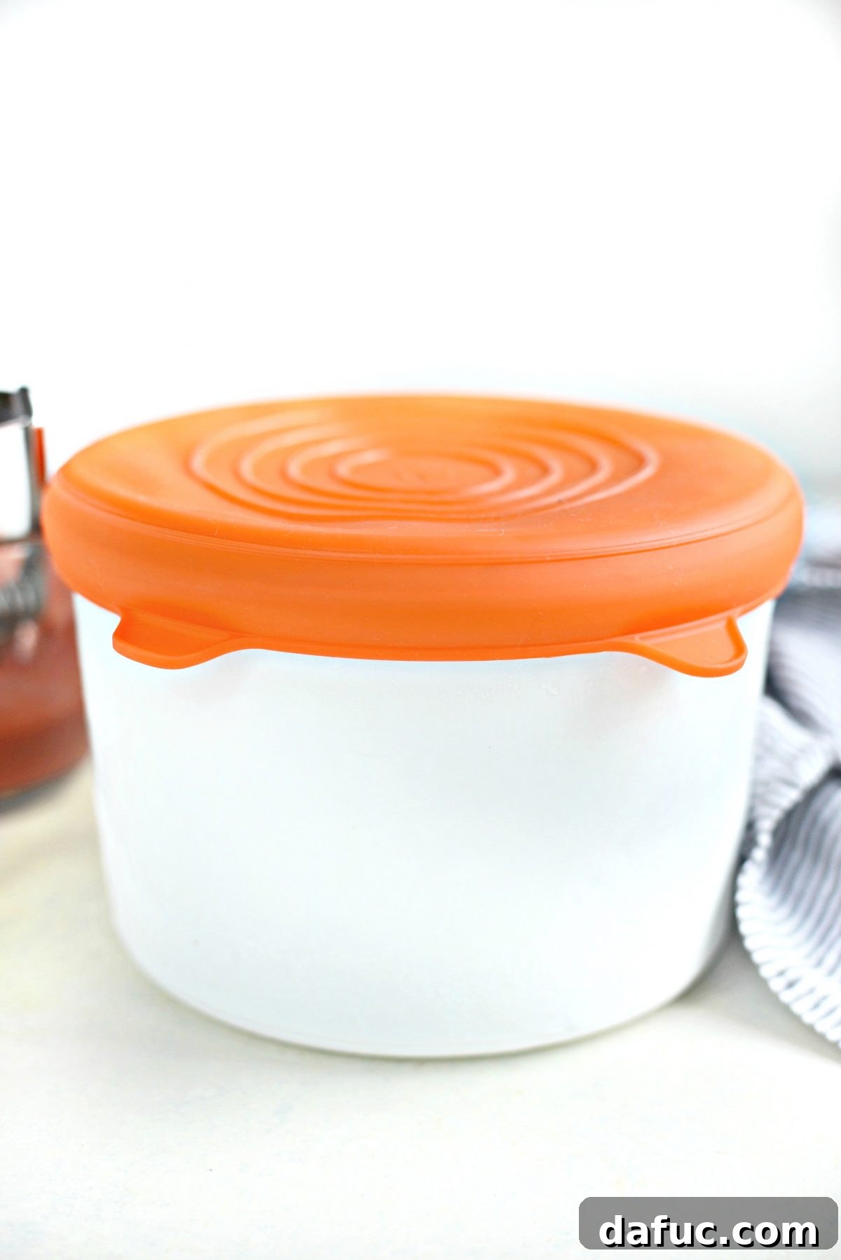 Leftover ice cream in Pampered Chef Ice Cream Maker bowl