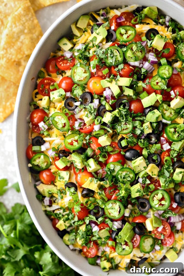 Fiesta Seven Layer Taco Dip 15 Another Angle of the Delicious 7-Layer Taco Dip