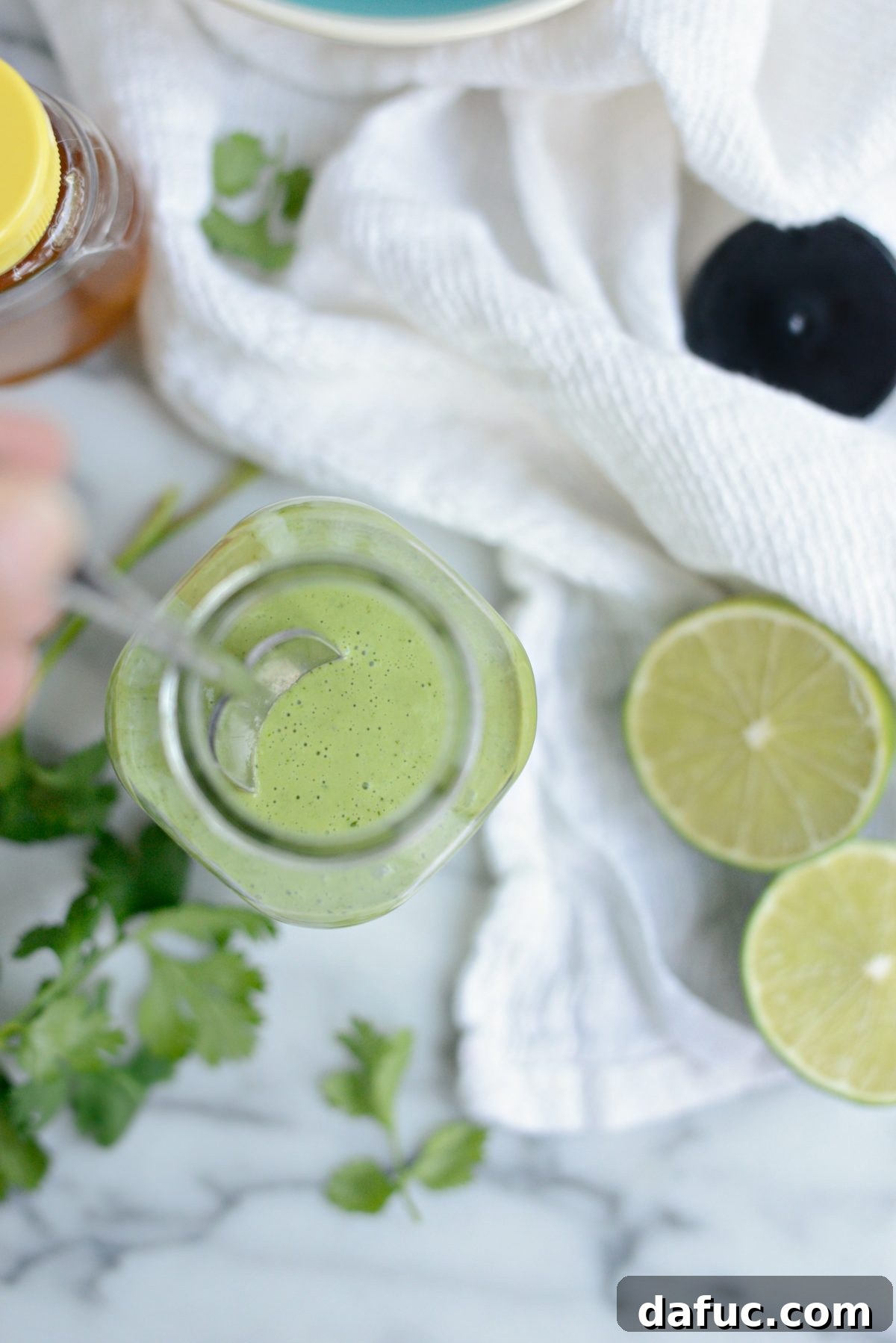Creamy Cilantro Lime Dressing close-up