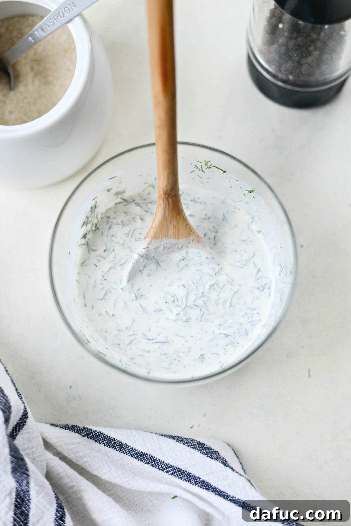 Homemade Salad Dressings and Vinaigrettes Over 50 Easy Recipes 22 Cucumber Salad with Sour Cream Dill Dressing l SimplyScratch.com