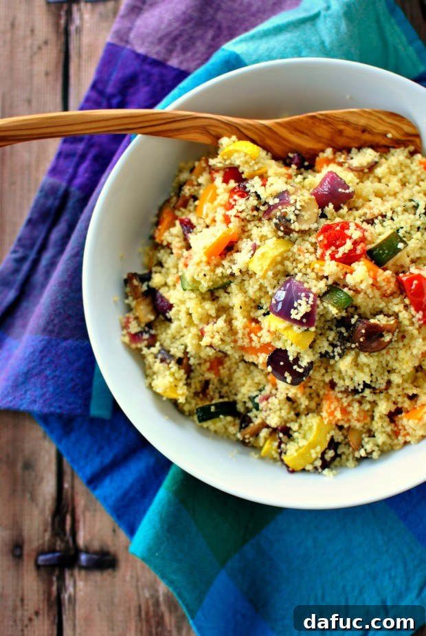 Mastering Fluffy Couscous in Minutes 12 Roasted Vegetable Couscous featuring colorful mixed vegetables
