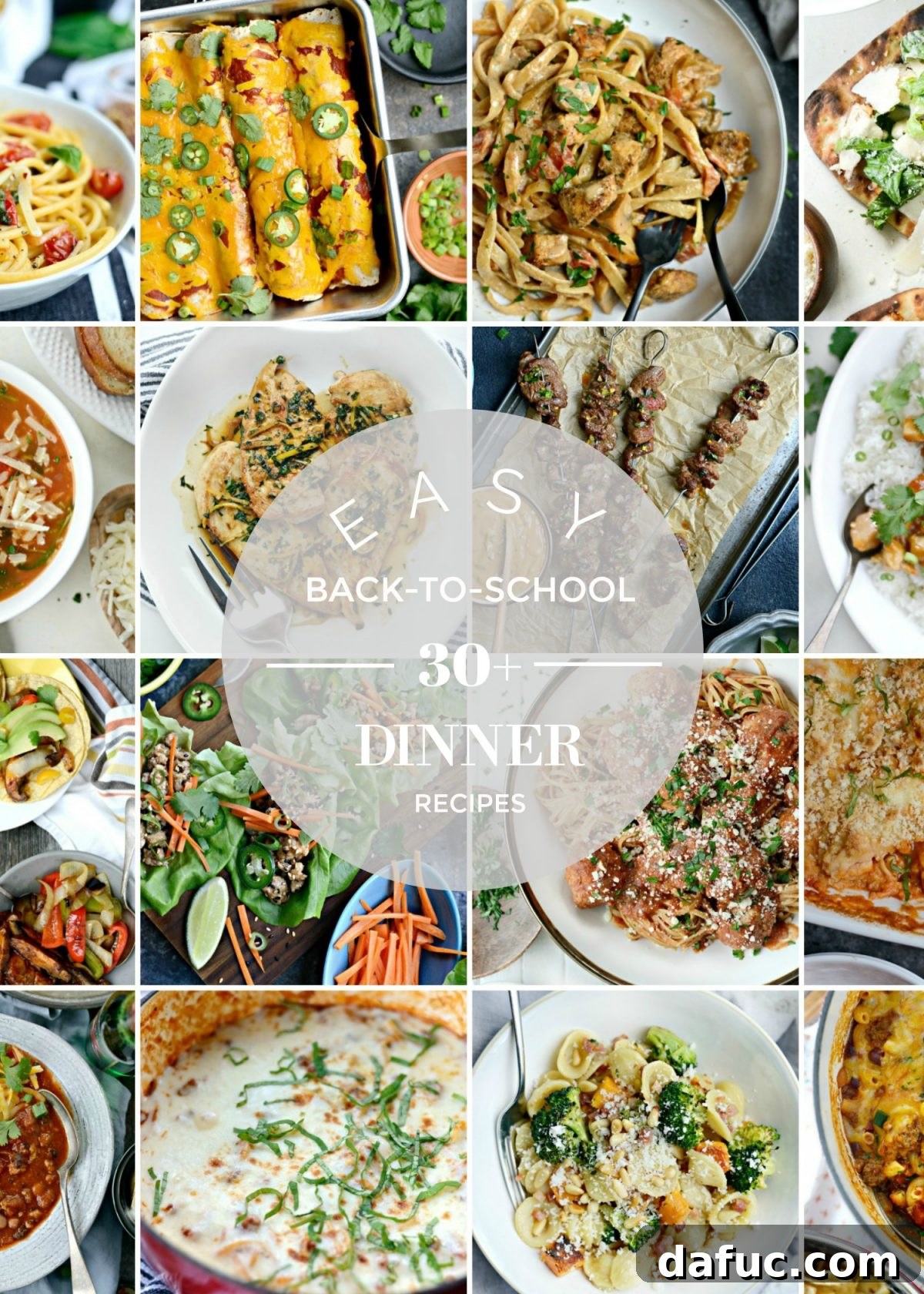 Over 30 Easy Back-To-School Dinner Recipes for quick family meals