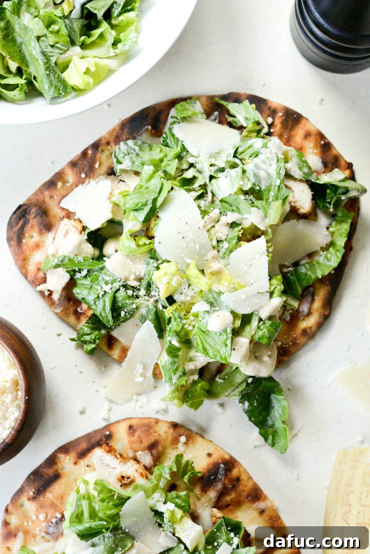 Grilled Chicken Caesar Pizza, a unique and flavorful dinner idea