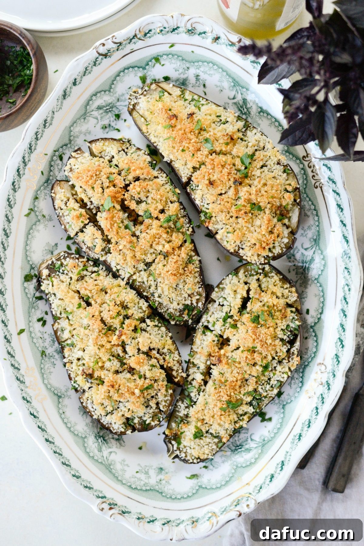 Pecorino Crusted Eggplant Bake 12 Baked Eggplant with Pecorino Crumbs