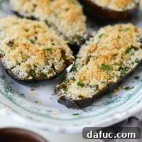 Baked Eggplant with Pecorino Crumbs