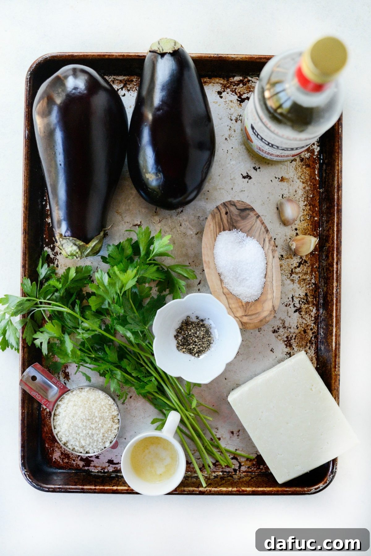 Pecorino Crusted Eggplant Bake 4 Ingredients for Baked Eggplant with Pecorino Crumbs