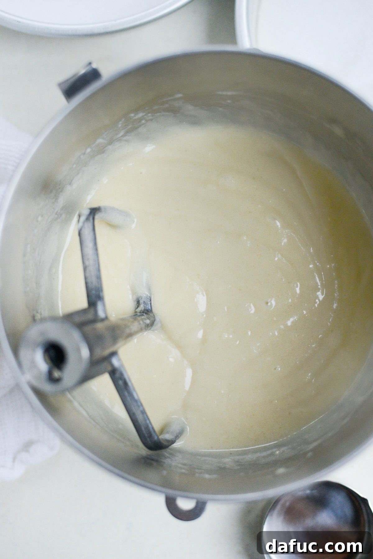 White cake batter