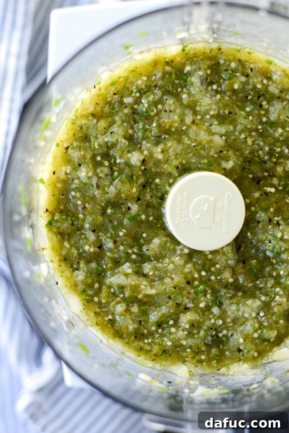 Effortless Zingy Tomatillo Salsa Verde 11 Smooth, pureed Easy Salsa Verde in a food processor