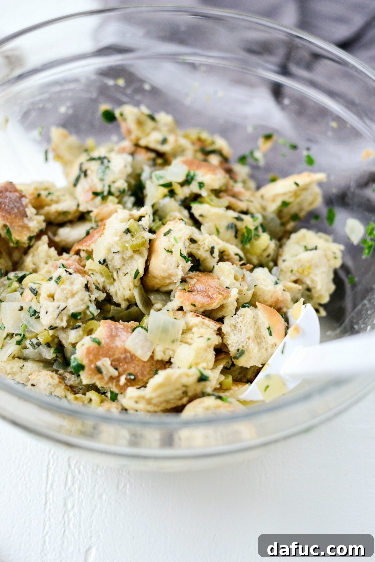Artisan Herb Sourdough Dressing 16 Toss well to combine.