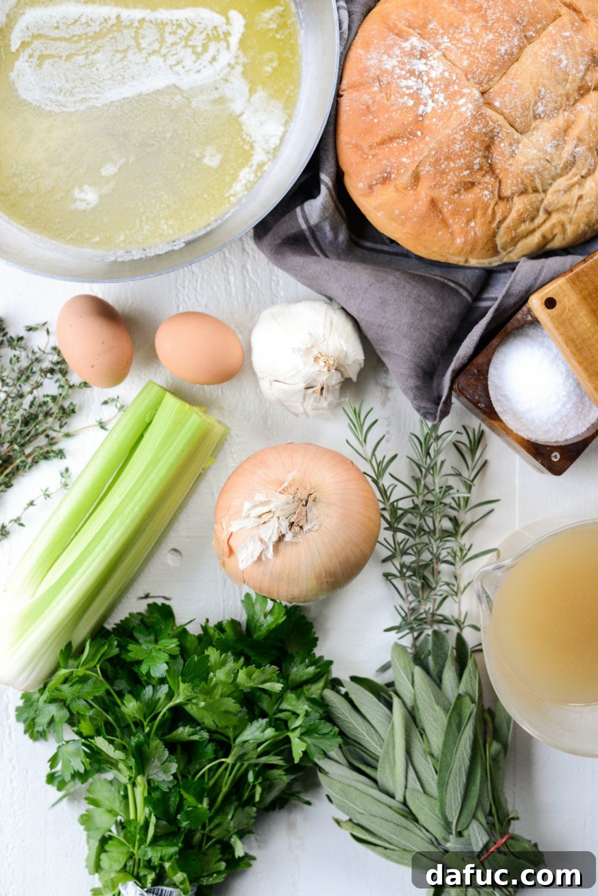Artisan Herb Sourdough Dressing 4 ingredients for Simple Herb Sourdough Dressing