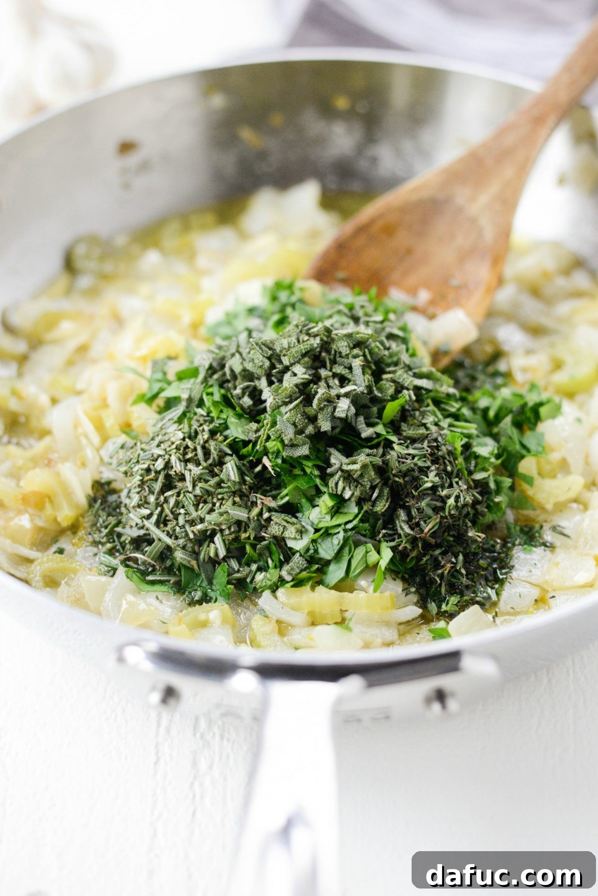Artisan Herb Sourdough Dressing 10 add chopped fresh herbs