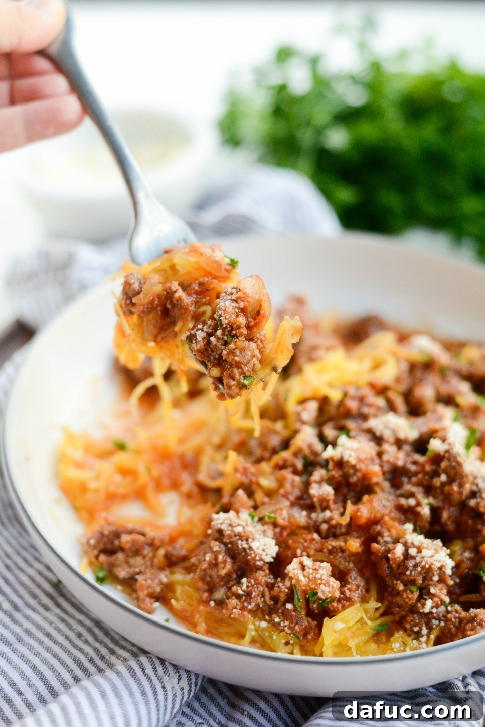 A large pot of freshly prepared basic meat sauce, ready to be served