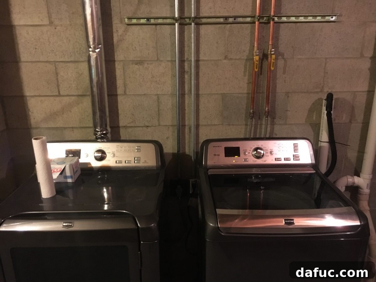 Unpacking 2017 13 2017: A Year In Review - Laundry room relocation and broken washer
