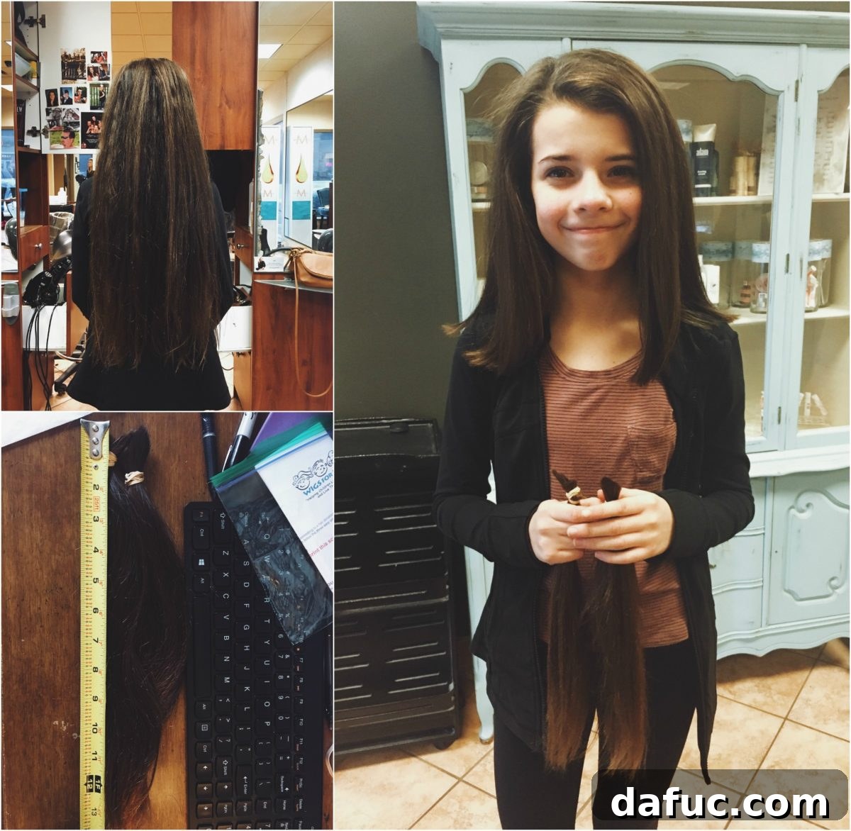 Unpacking 2017 14 Malloree's hair donation to Wigs for Kids - a heartwarming act of generosity in 2017