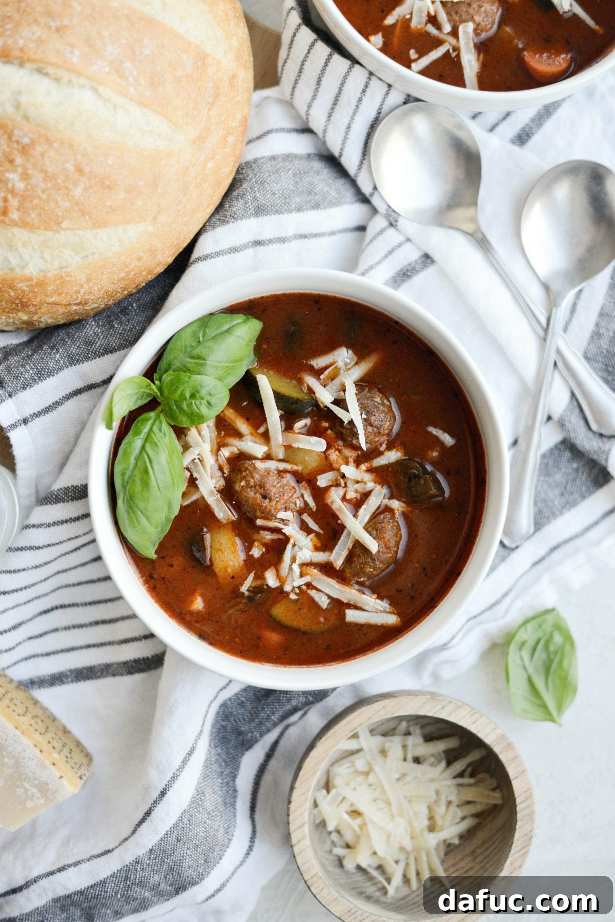 Slow Cooker Italian Meatball Vegetable Soup