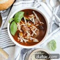 Slow Cooker Italian Meatball Vegetable Soup