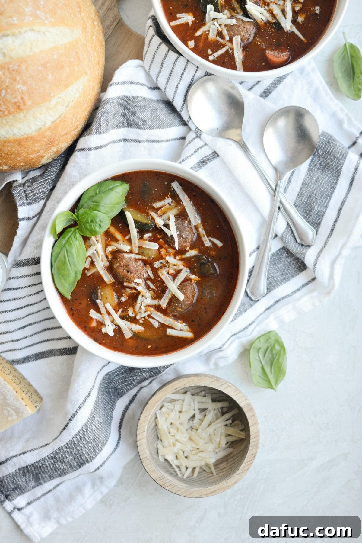 Slow Cooker Italian Meatball Vegetable Soup