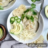 Lighter White Chicken Chili recipe image