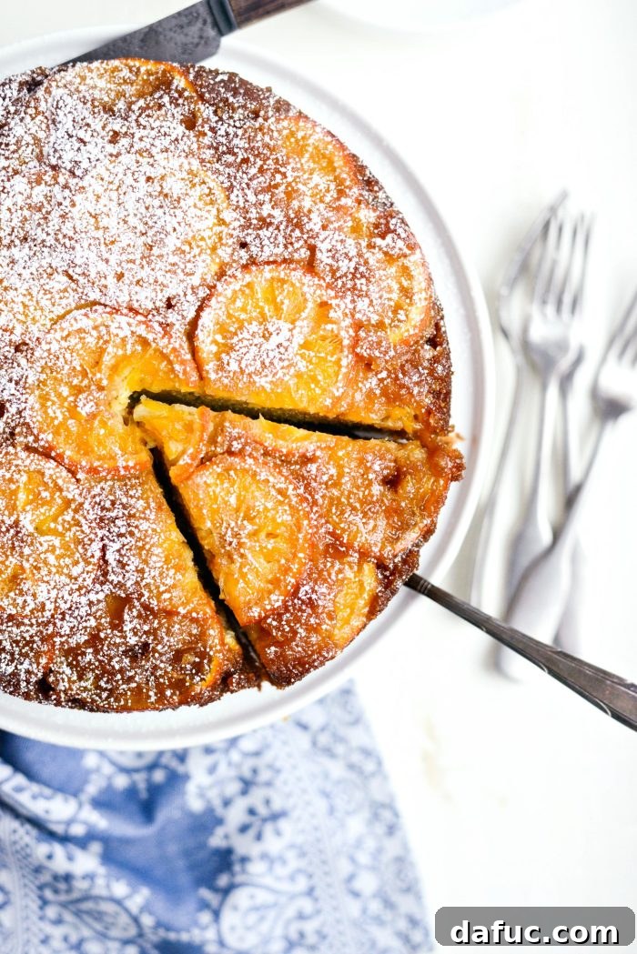 Golden Clementine Bliss Cake 18 Close-up of a slice of Clementine Cake, revealing the moist crumb and citrus layer