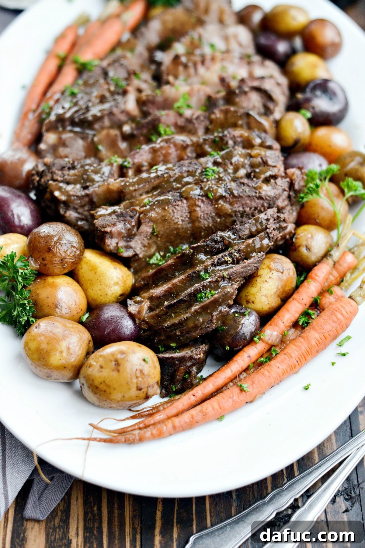 Slow Cooker Balsamic Dijon Pot Roast