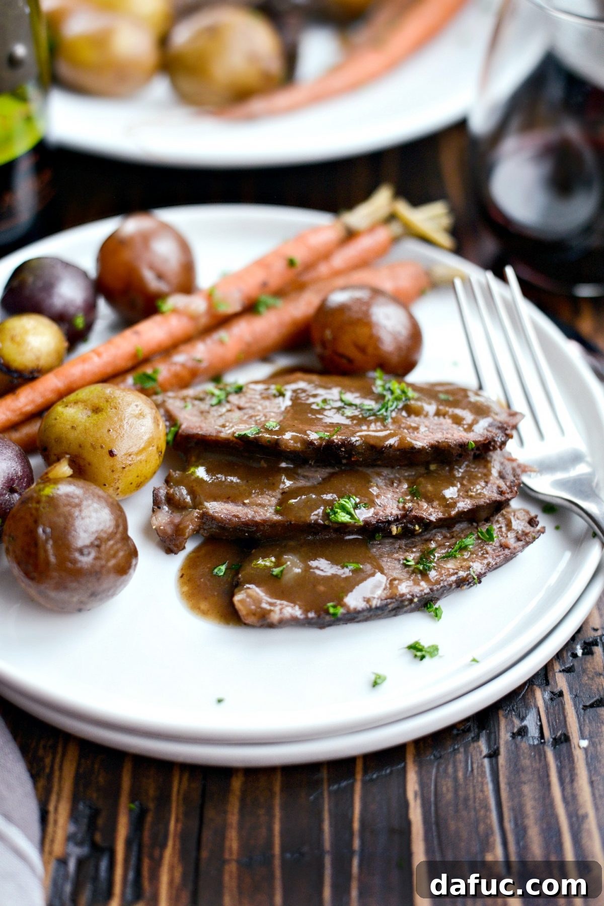 Slow Cooker Balsamic Dijon Pot Roast