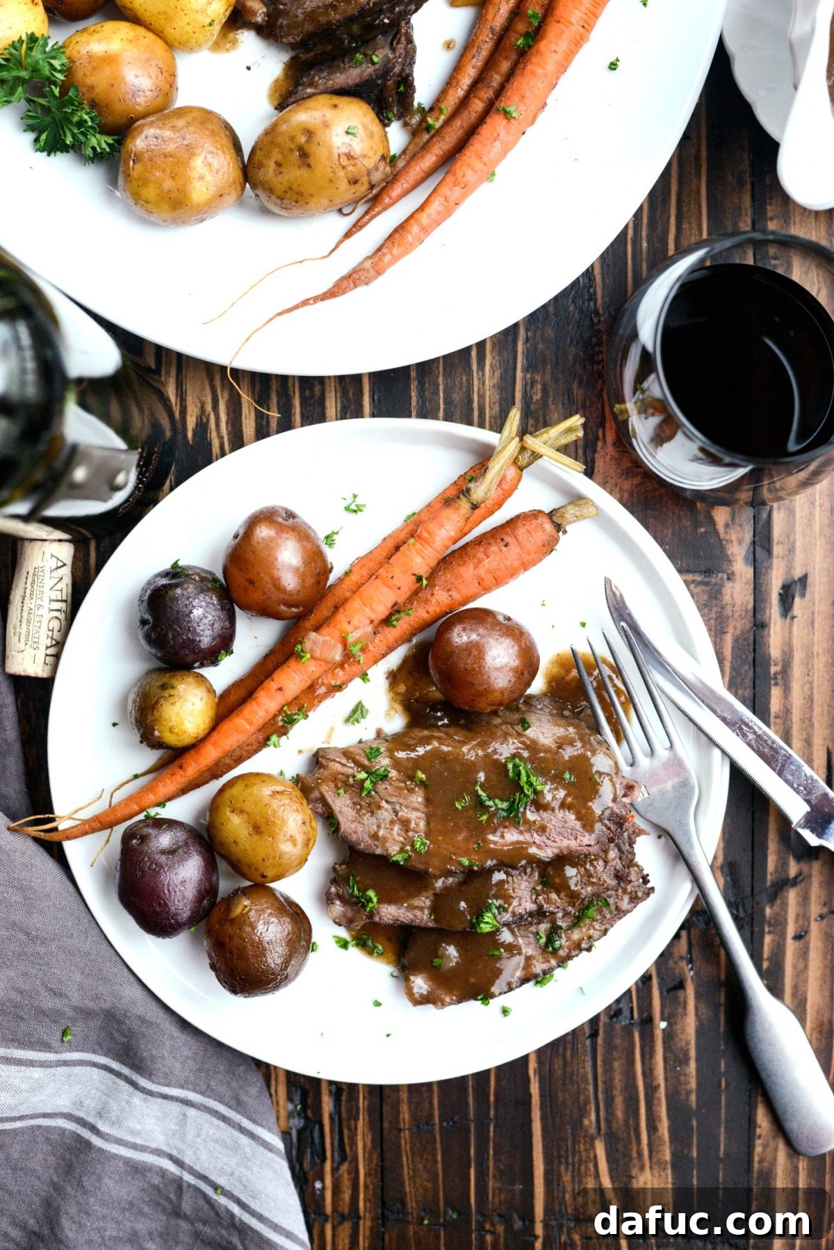 Slow Cooker Balsamic Dijon Pot Roast