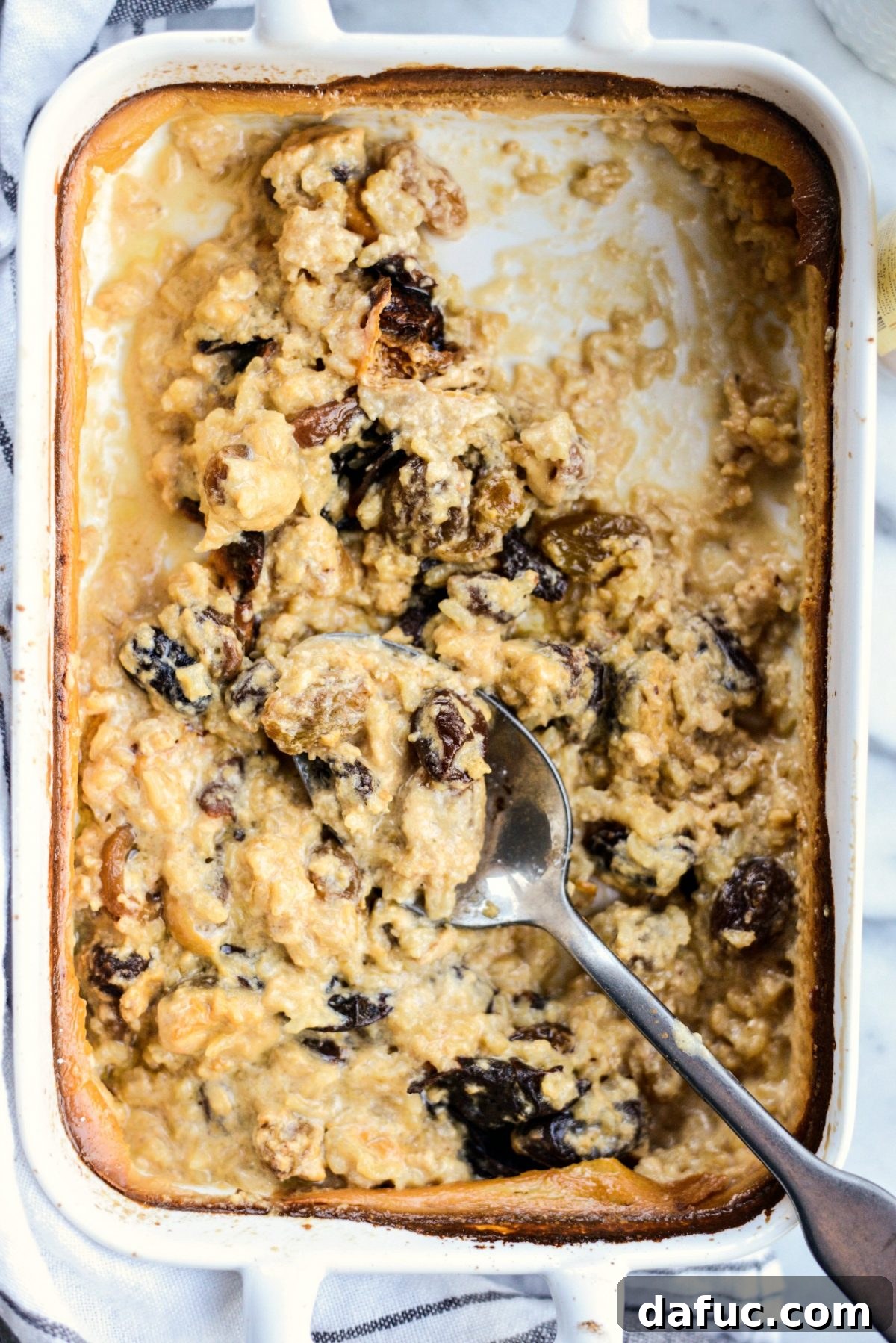 A final beautiful image of My Grandma's Rice Pudding Recipe, served in a classic manner