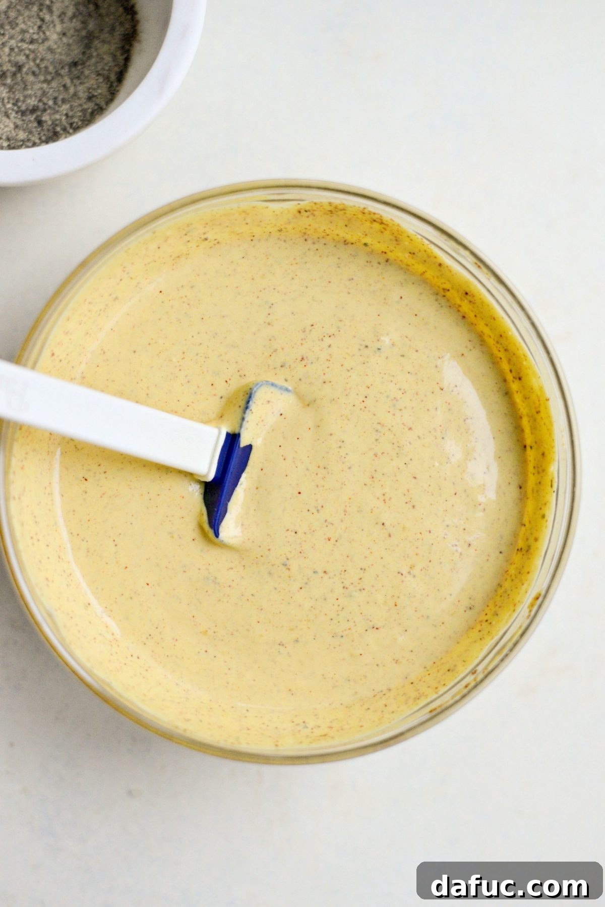 Prepared spicy mustard dip