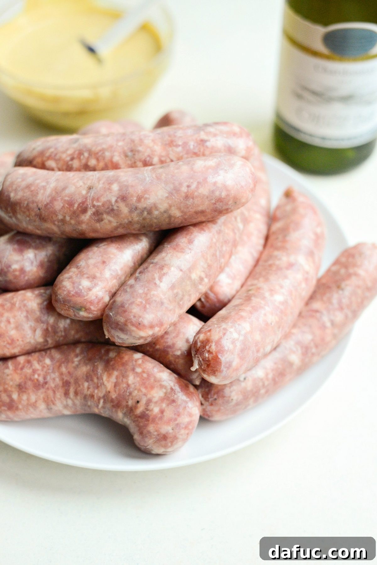 Raw Italian sausages
