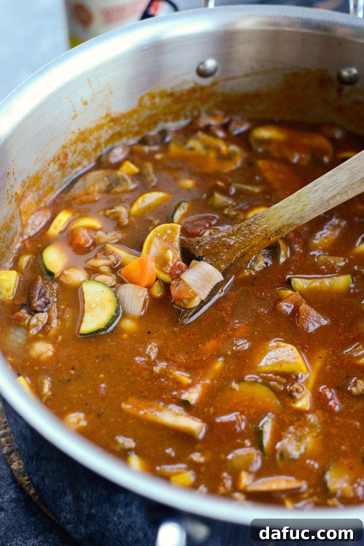 Shawarma-Spiced Lamb Stew 13 Cover and simmer over low heat..