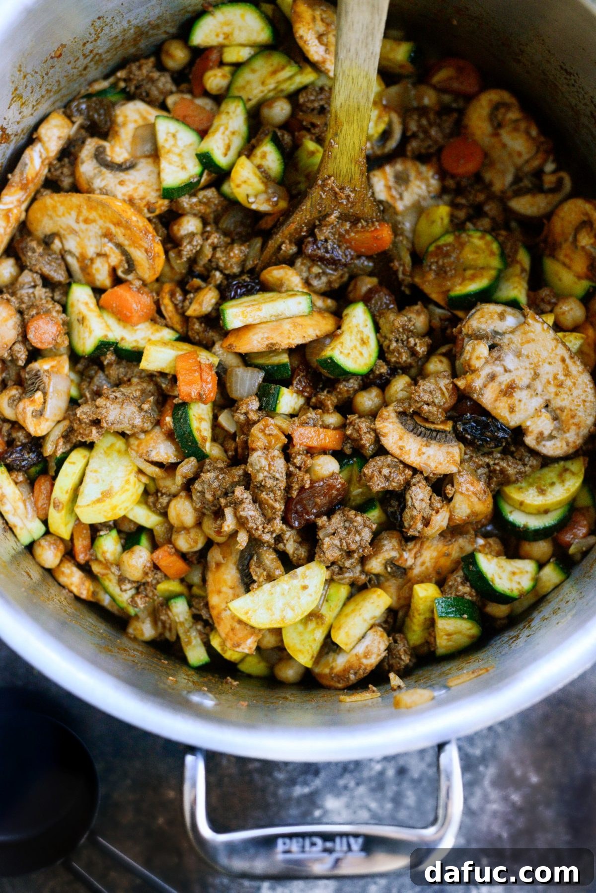 Shawarma-Spiced Lamb Stew 10 Stir and cook to soften veggies.