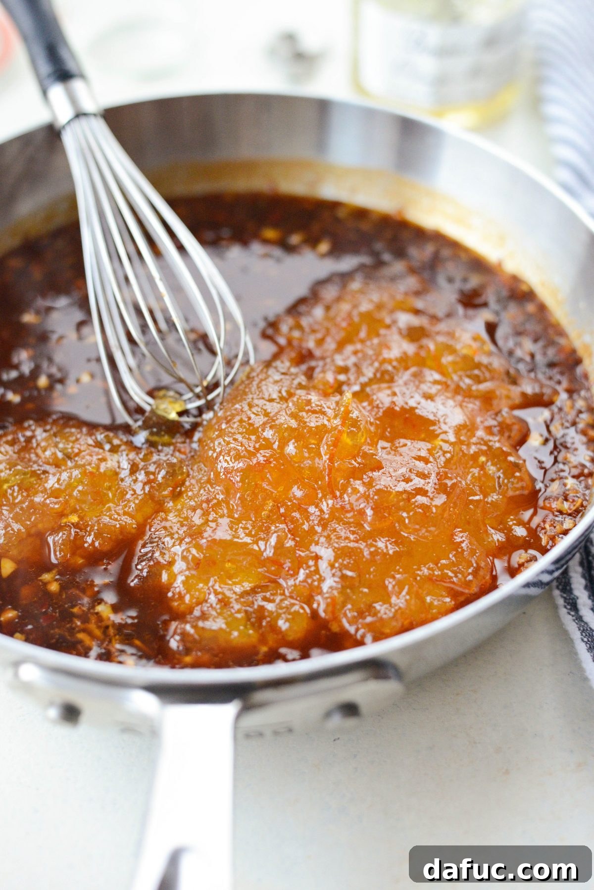 Whisk in marmalade