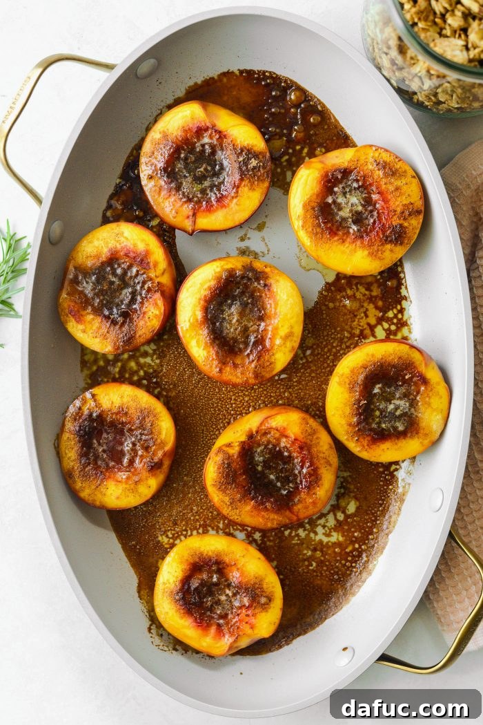 Warm Vanilla Cardamom Nectarine Bake 12 Freshly baked nectarines, golden and tender