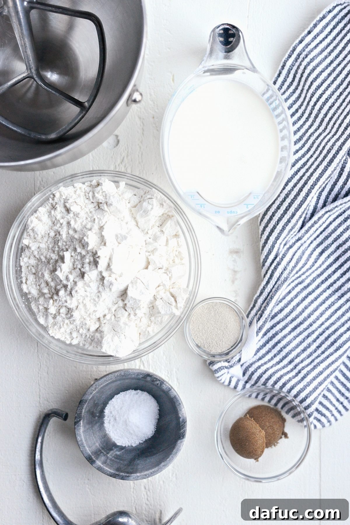 Ingredients for Easy Homemade Pretzel Bread