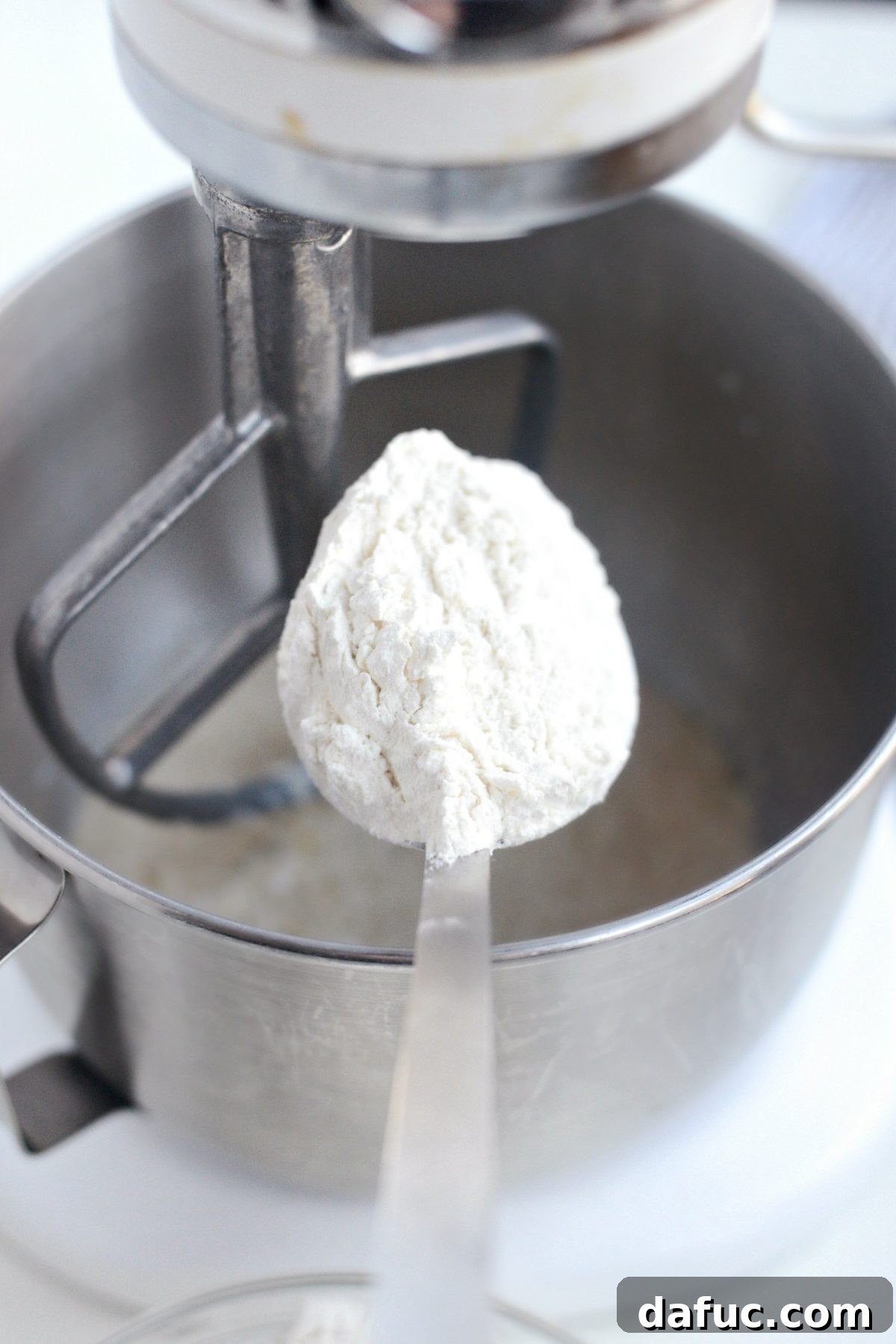 gradually add in flour.