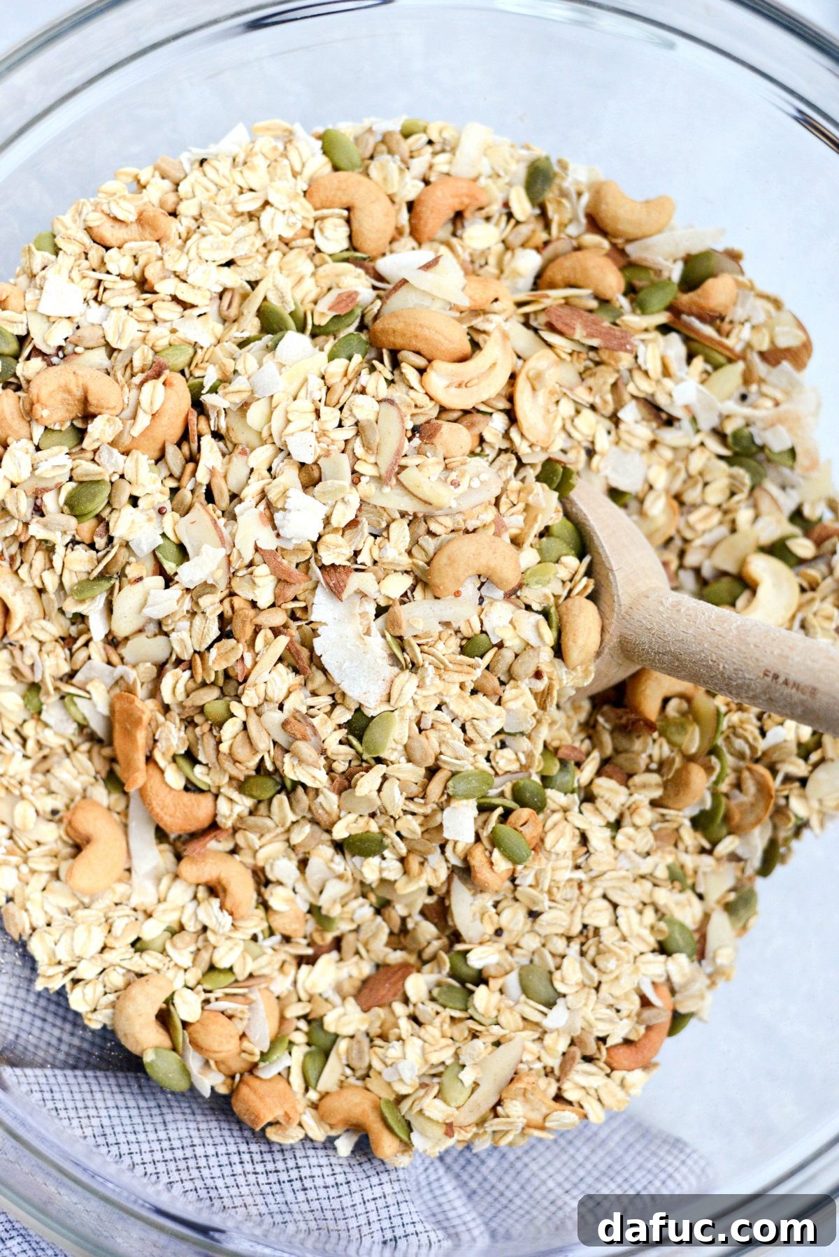 Toss dry ingredients to combine