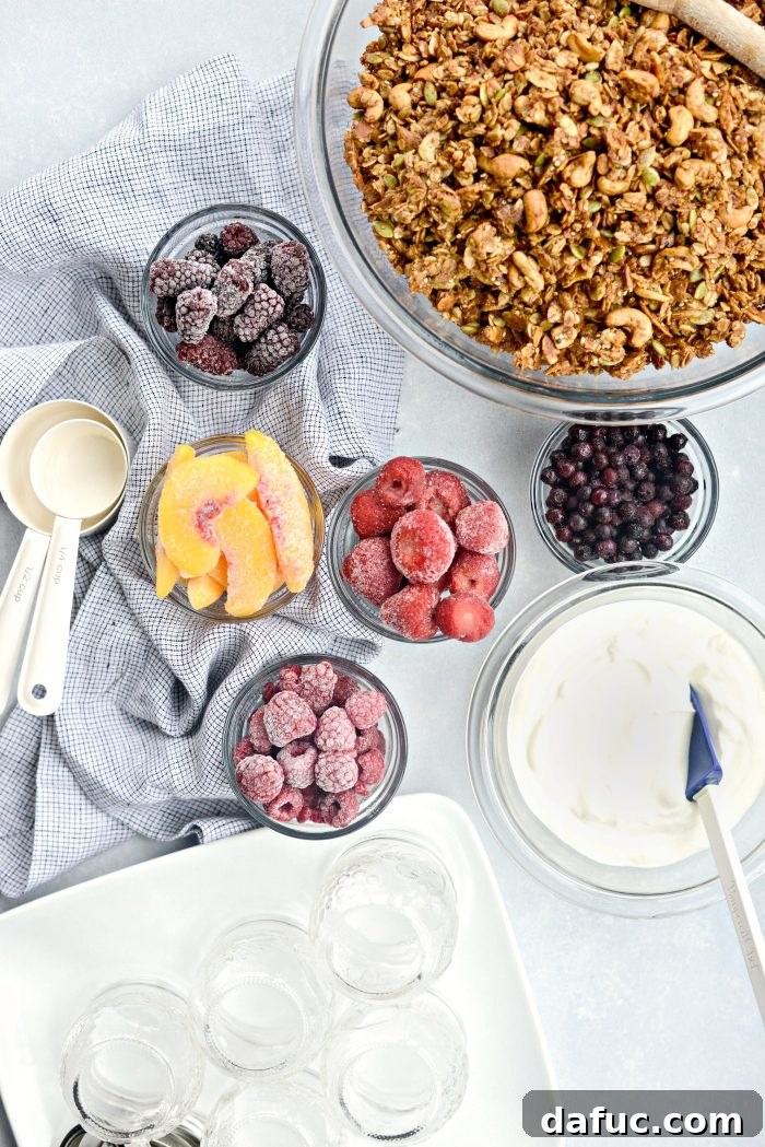Effortless Breakfast Parfaits 4 Make Ahead Yogurt Parfaits Ingredients