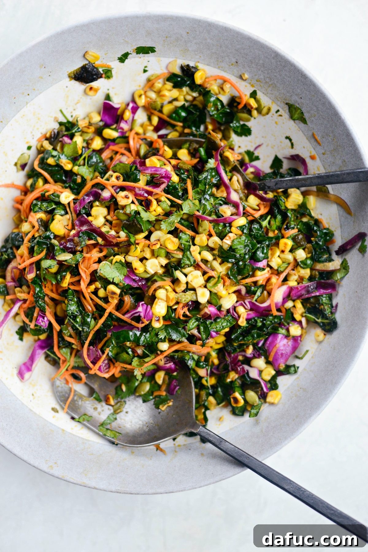 Southwest Sweet Potato Noodle Fiesta with Poblano Corn 21 Finished Mexicali Sweet Potato Noodle Salad, a perfect blend of healthy and flavorful ingredients