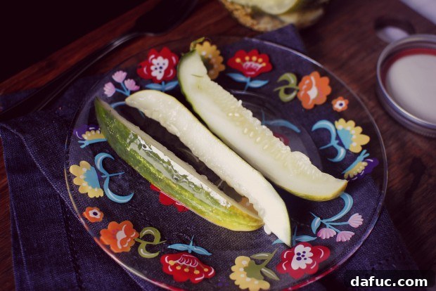 Easy Homemade Sour & Spicy Dill Pickles 2 Homemade Sour and Spicy Dill Pickle Spears l SimplyScratch.com