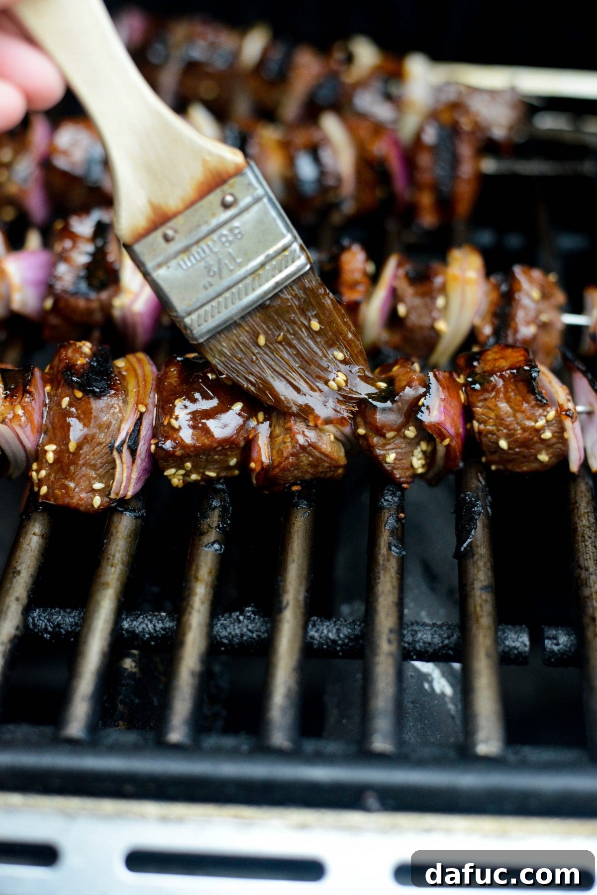 Smoky Sesame Steak Skewers 13 Grilled Sesame Steak Skewers l SimplyScratch.com
