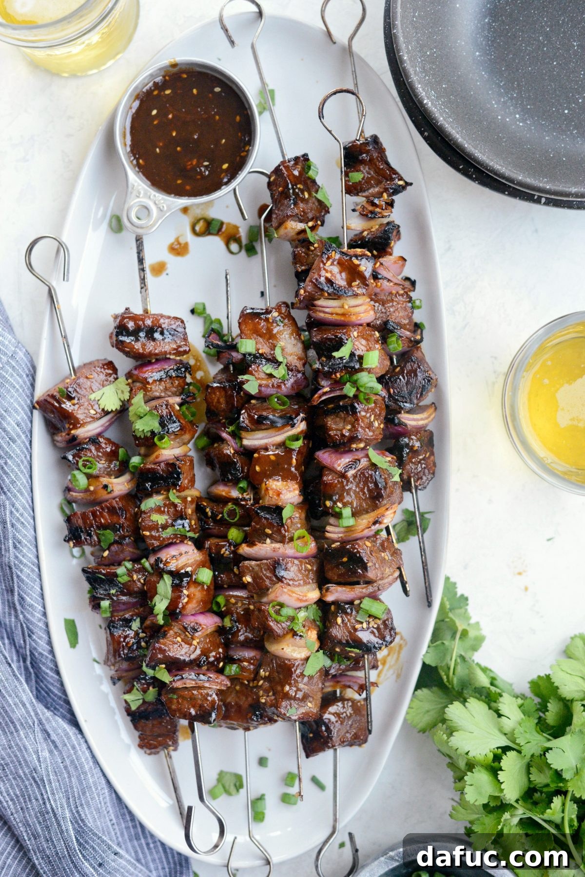 Smoky Sesame Steak Skewers 15 Grilled Sesame Steak Skewers l SimplyScratch.com