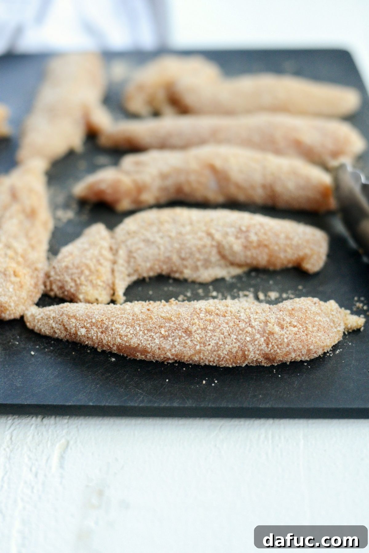 Golden Crispy Air Fryer Chicken Tenders 8 Crispy Air Fryer Chicken Tenders